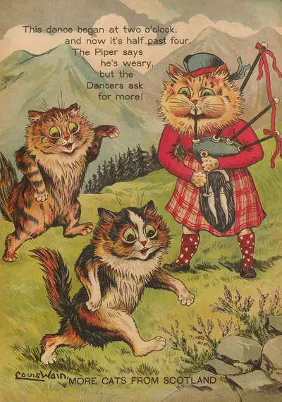 Еще коты из Шотландии by Луис Уэйн, 1914 — digital art print download