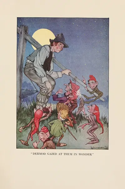 'Dermod gazed at them in wonder' by Milo Winter, 1918 — digital art print download