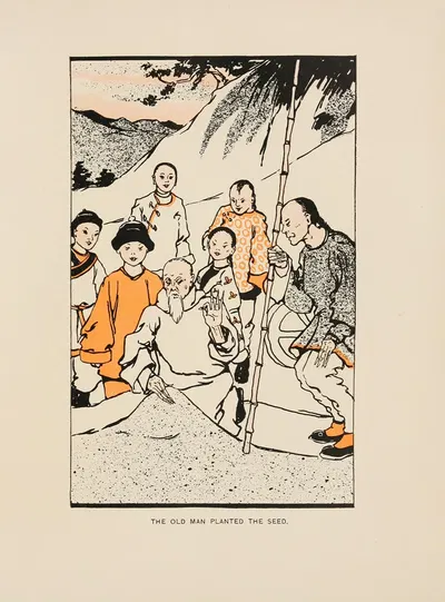 The old man planted the seed by Norman Hinsdale Pitman, 1910 — digital art print download