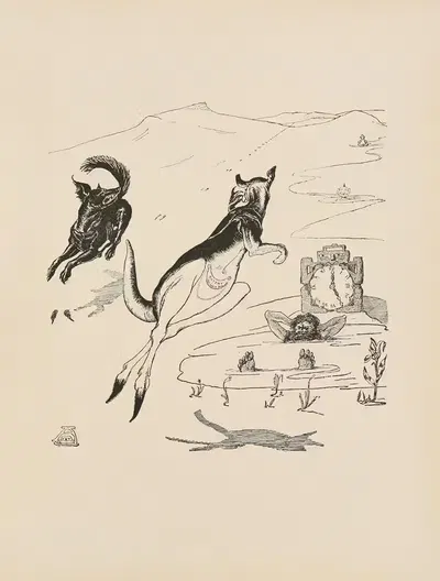 Старый кенгуру в пять часов вечера by Редьярд Киплинг, 1902 — digital art print download