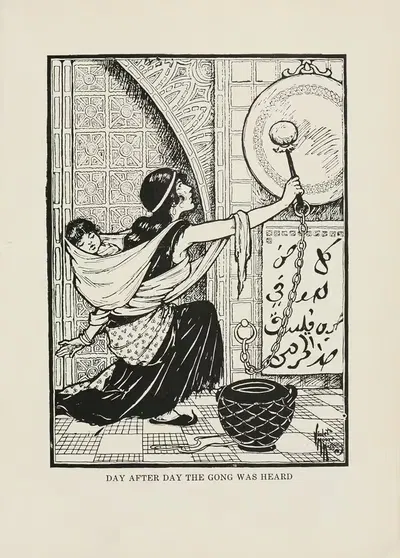 День за днем раздавался гонг by Виолетт Мур Хиггинс, 1916 — digital art print download