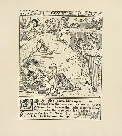 Boy blue by Winifred Smith, 1895 — digital art print download