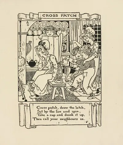 Cross Patch by Winifred Smith, 1895 — digital art print download