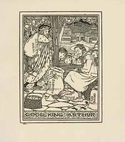 Good king Arthur by Winifred Smith, 1895 — digital art print download