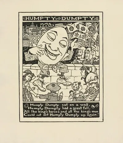 Humpty Dumpty by Winifred Smith, 1895 — digital art print download