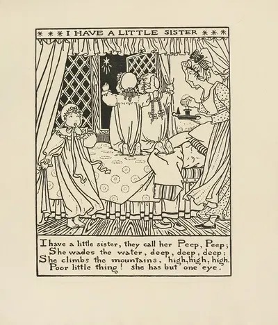 I have a little sister by Winifred Smith, 1895 — digital art print download