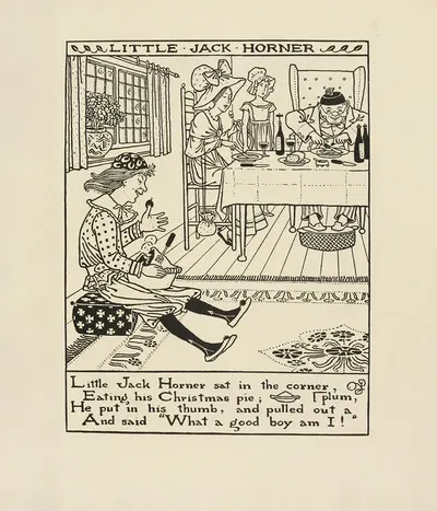 Little jack horner by Winifred Smith, 1895 — digital art print download