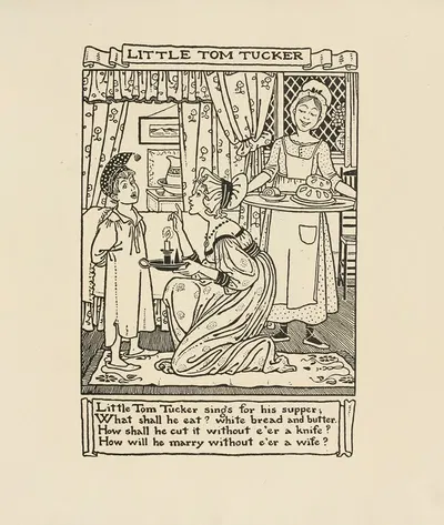 Little Tom Tucker by Winifred Smith, 1895 — digital art print download