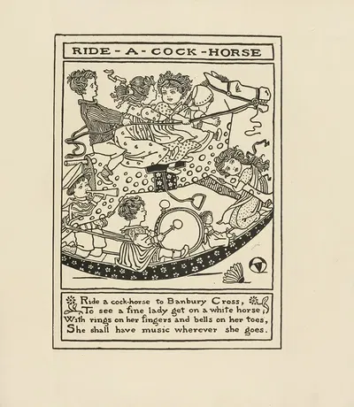 Ride a cock-horse by Winifred Smith, 1895 — digital art print download