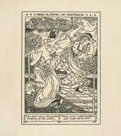 Sing a song of Sixpence by Winifred Smith, 1895 — digital art print download