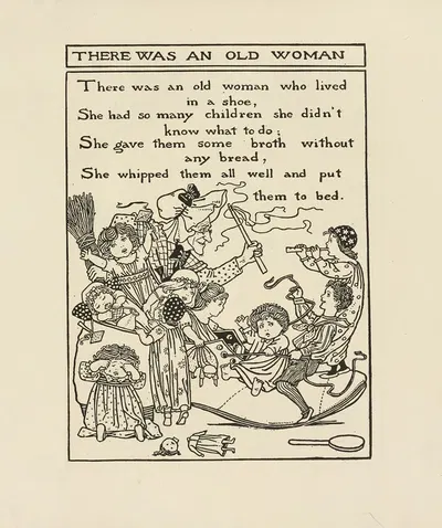 There was an old woman by Winifred Smith, 1895 — digital art print download