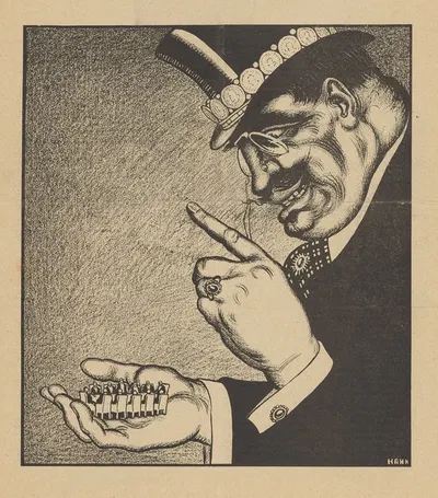 De Notenkraker, 12 mei 1907 ; De 'Vredes'-conferentie by Albert Hahn, 1907 — digital art print download