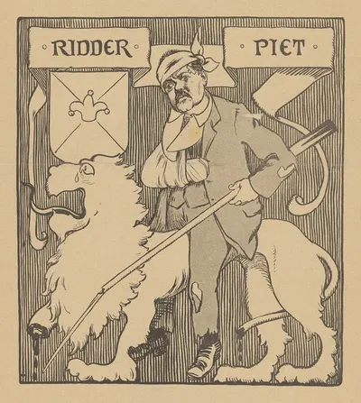 De Notenkraker, 19 oktober 1907; Amsterdam III – Ridder Piet by Albert Hahn, 1907 — digital art print download
