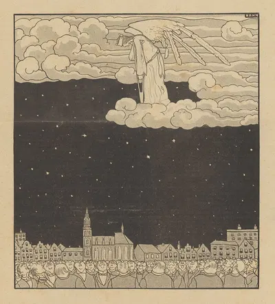 De Notenkraker, 21 december 1907 ; Kerstnacht 1907 by Albert Hahn, 1907 — digital art print download