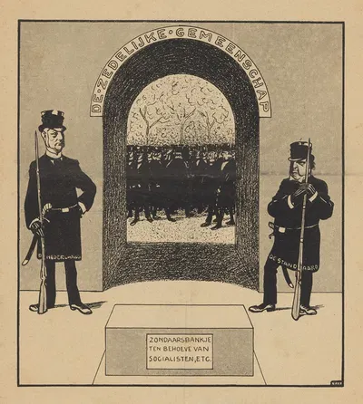 De Notenkraker, 26 januari 1907 ; De Zedelijke Gemeenschap by Albert Hahn, 1907 — digital art print download