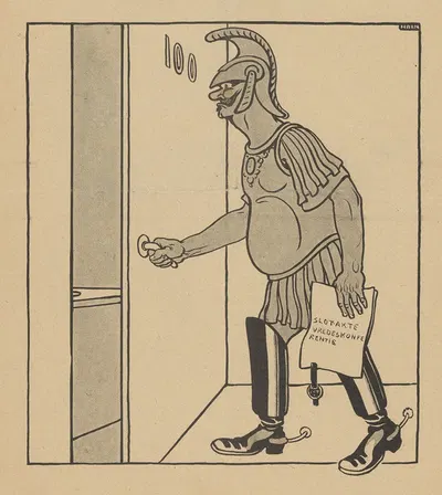 De Notenkraker, 26 oktober 1907 ; Na de vredesconferentie by Albert Hahn, 1907 — digital art print download