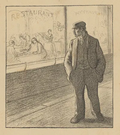 De Notenkraker, 30 november 1907 ; Werkloosheid by Albert Hahn, 1907 — digital art print download