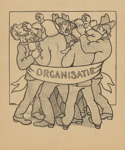 De Notenkraker, 7 september 1907 ; De Anarchistische Internationale by Albert Hahn, 1907 — digital art print download