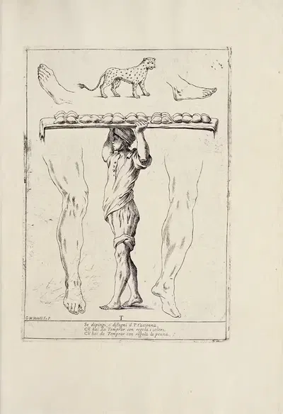 Алфавит в мечте, стр. 20 by Джузеппе Мария Мителли, 1683 — digital art print download