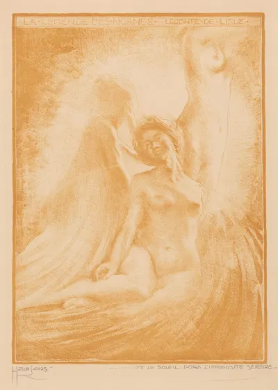 Три обнаженные норны by Хуйб Лунс, 1891 - 1931 — digital art print download