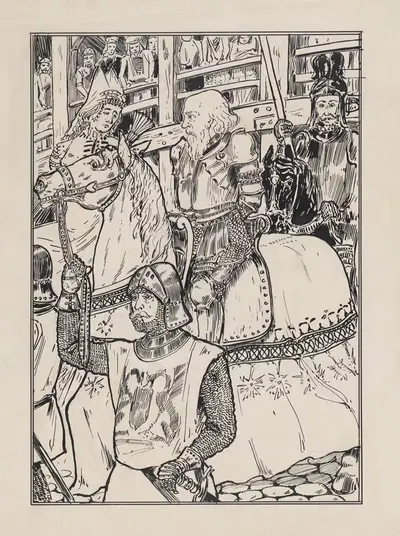 Король Лир и Корделия в плену by Якоб Питер ван ден Бош, 1878 - 1948 — digital art print download