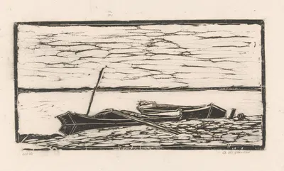 Twee boten in het water by Janus de Winter, 1892 - 1951 — digital art print download
