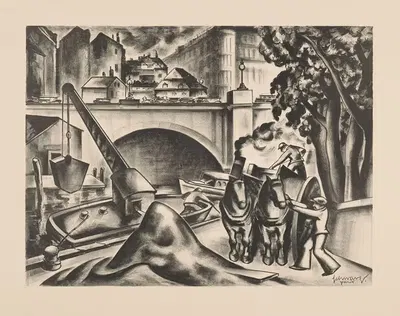 Кадр с Сены by Мамми Шварц, 1909 - 1910 — digital art print download