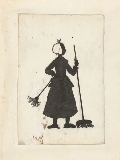 Силуэт служанки by Нелли Боденхейм, 1884 - 1917 — digital art print download