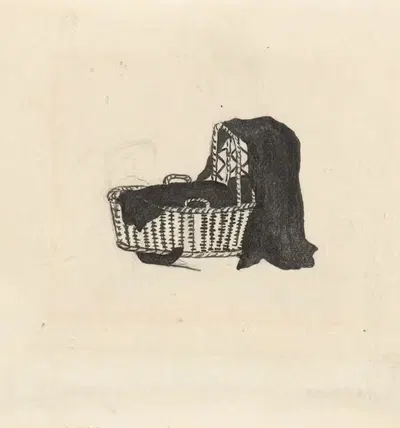 Силуэт колыбели by Нелли Боденхейм, 1884 - 1917 — digital art print download