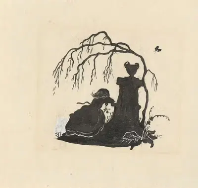 Силуэт оставшейся девушки by Нелли Боденхейм, 1884 - 1917 — digital art print download