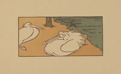 Два пеликана у воды by Рейньер Виллем Петрус де Врис, 1884 - 1952 — digital art print download