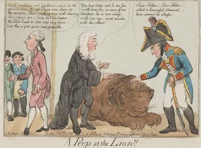 Заглядывая к льву by Джордж Мута́рд Вудвард, 1802 — digital art print download