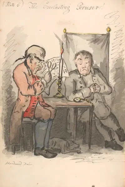 Вечный читатель by Джордж Мута́рд Вудвард, 1808 — digital art print download