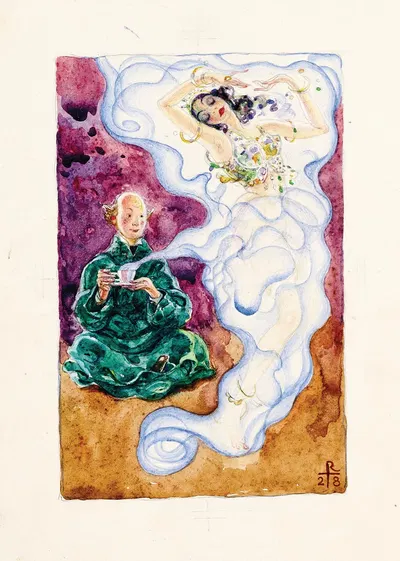 Kaffeewolke by Richard Teschner, 1928 — digital art print download