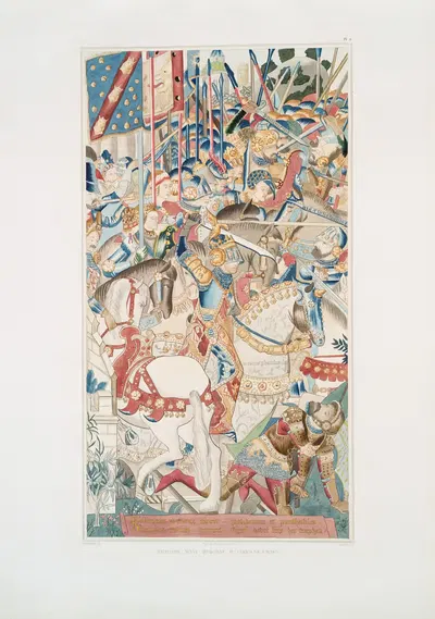 Tapisserie ayant appartenu au chevalier Bayard 2 by Achille Jubinal, 1838 — digital art print download