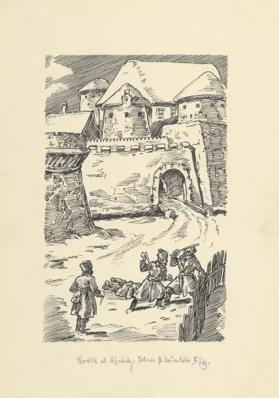 10. – Он бросился на Бенёвского как бешеная собака by Андрей Ковачик, 1953 — digital art print download