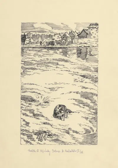 18. – Он снова появился; Приключения Морица Беновского by Андрей Ковачик, 1953 — digital art print download