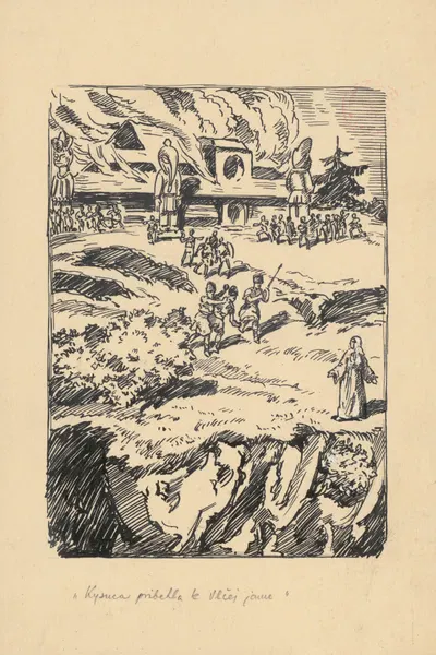 Кисуца бежит к Влчей Яме by Андрей Ковачик, 1928 — digital art print download