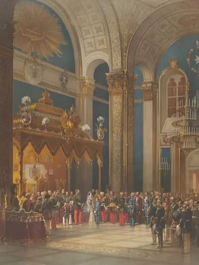Описание Священного Коронования Пл.13 by Разные художники, 1856 — digital art print download