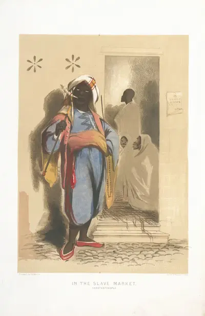 In the Slave Market, Constantinople by Forbes MacBean, 1854 — digital art print download