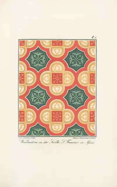 Wandmalereien in der Kirche S. Francesco zu Assisi 2 by Friedrich Maximilian Hessemer, 1842 — digital art print download