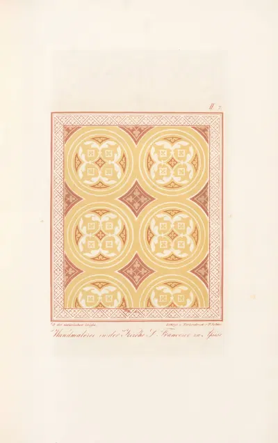 Wandmalereien in der Kirche S. Francesco zu Assisi 3 by Friedrich Maximilian Hessemer, 1842 — digital art print download