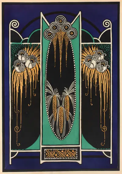 Современное оформление в текстиле Пл.11 by Гастон Шарле, 1925 — digital art print download