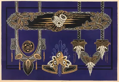 Современное оформление в текстиле, пл. 13 by Гастон Шарле, 1925 — digital art print download