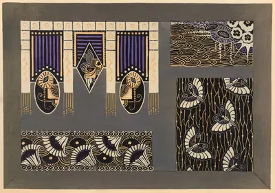 Современное оформление в текстиле Пл. 14 by Гастон Шарле, 1925 — digital art print download