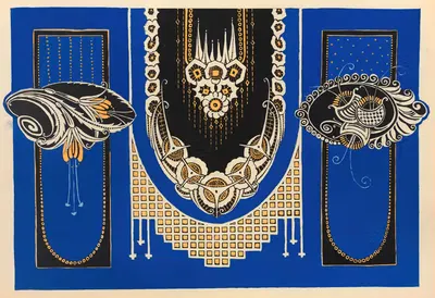 Современное оформление в текстиле Пл. 15 by Гастон Шарле, 1925 — digital art print download