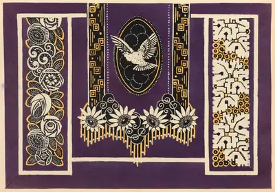Современное оформление в текстиле Пл. 17 by Гастон Шарле, 1925 — digital art print download