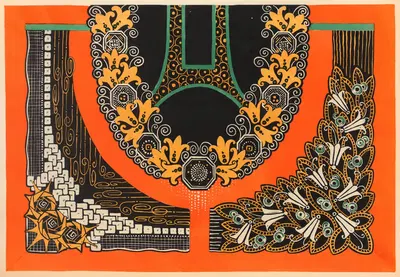 Современное оформление в текстиле Пл. 6 by Гастон Шарле, 1925 — digital art print download