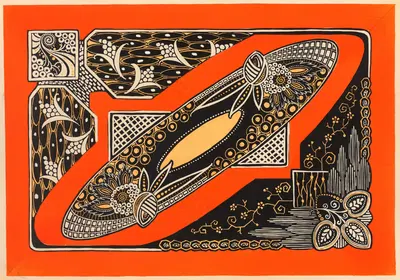 Современное оформление в текстиле Пл. 7 by Гастон Шарле, 1925 — digital art print download