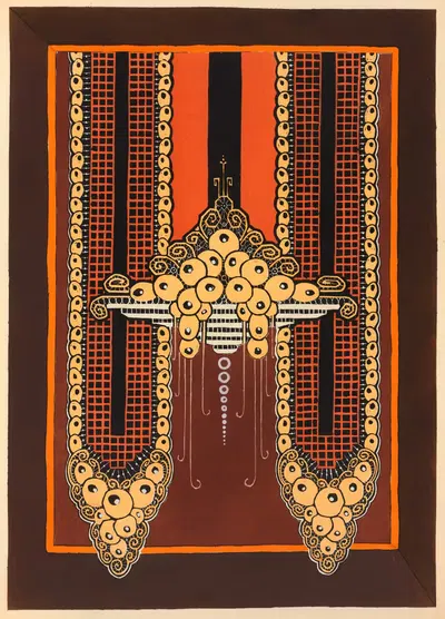 Современное оформление в текстиле Пл. 8 by Гастон Шарле, 1925 — digital art print download